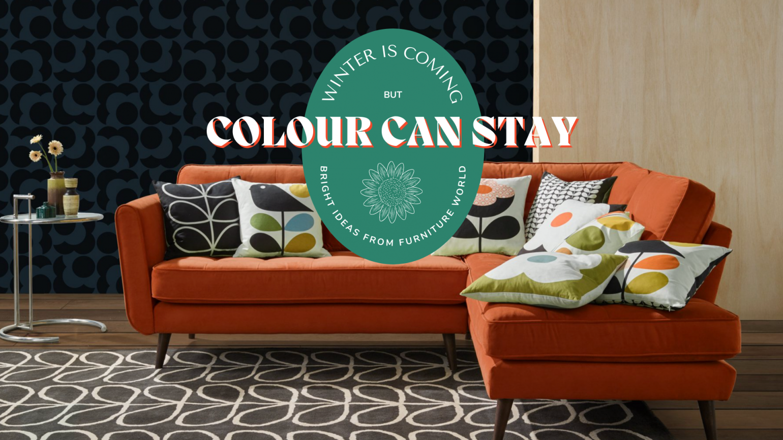 Orla Kiely Ivy Corner Sofa - Colour is Here to Stay